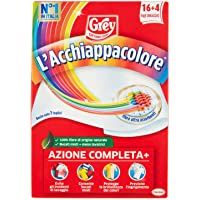 Grey LAcchiappacolore - Hojas para captar color a máquina para evitar accidentes de lavado- hojas atrapapapecia color y…